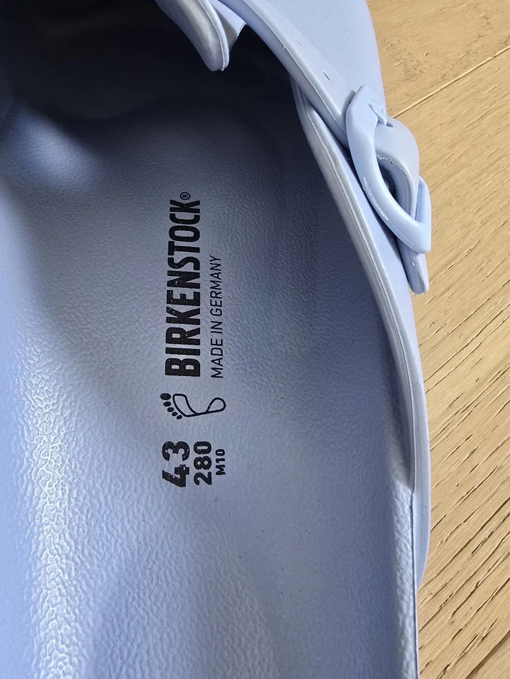New Birkenstock Boston EVA Slip-On Clog in Light Blue Size 43 Unisex Periwinkle
